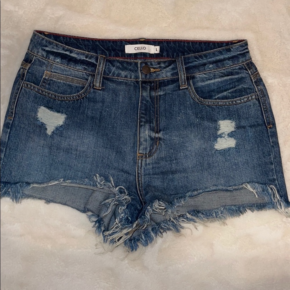 Cello High Rise stretch, Size L, Jean Shorts